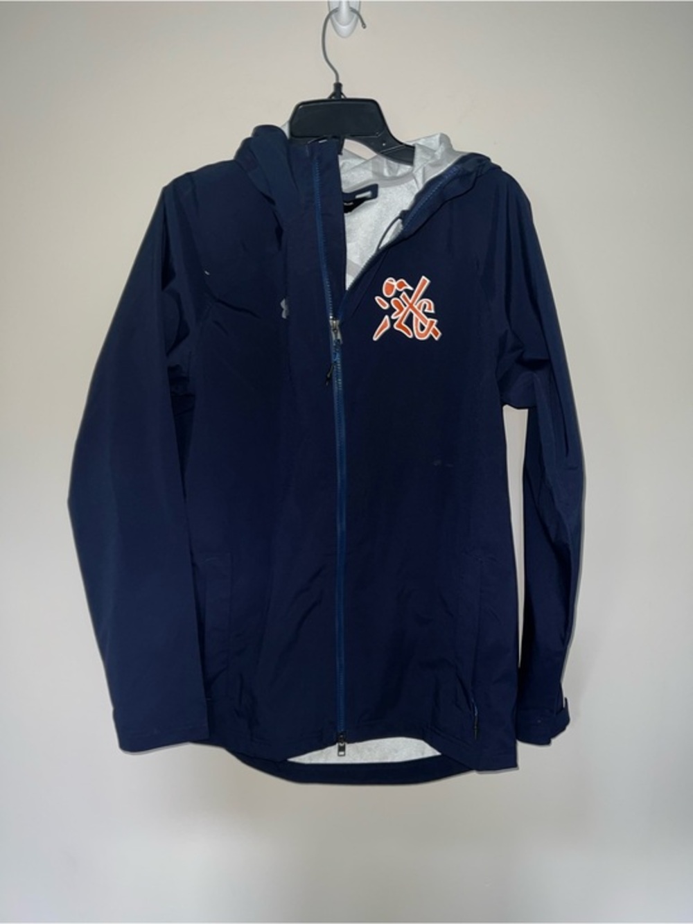 Blue WindBreaker Girls Cross Country Jacket Under Armour Small